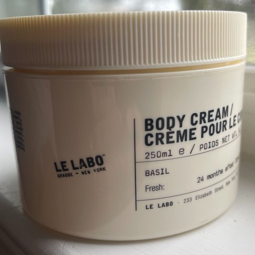 Le Labo Basil Body Cream 250ml, Vegan NWT